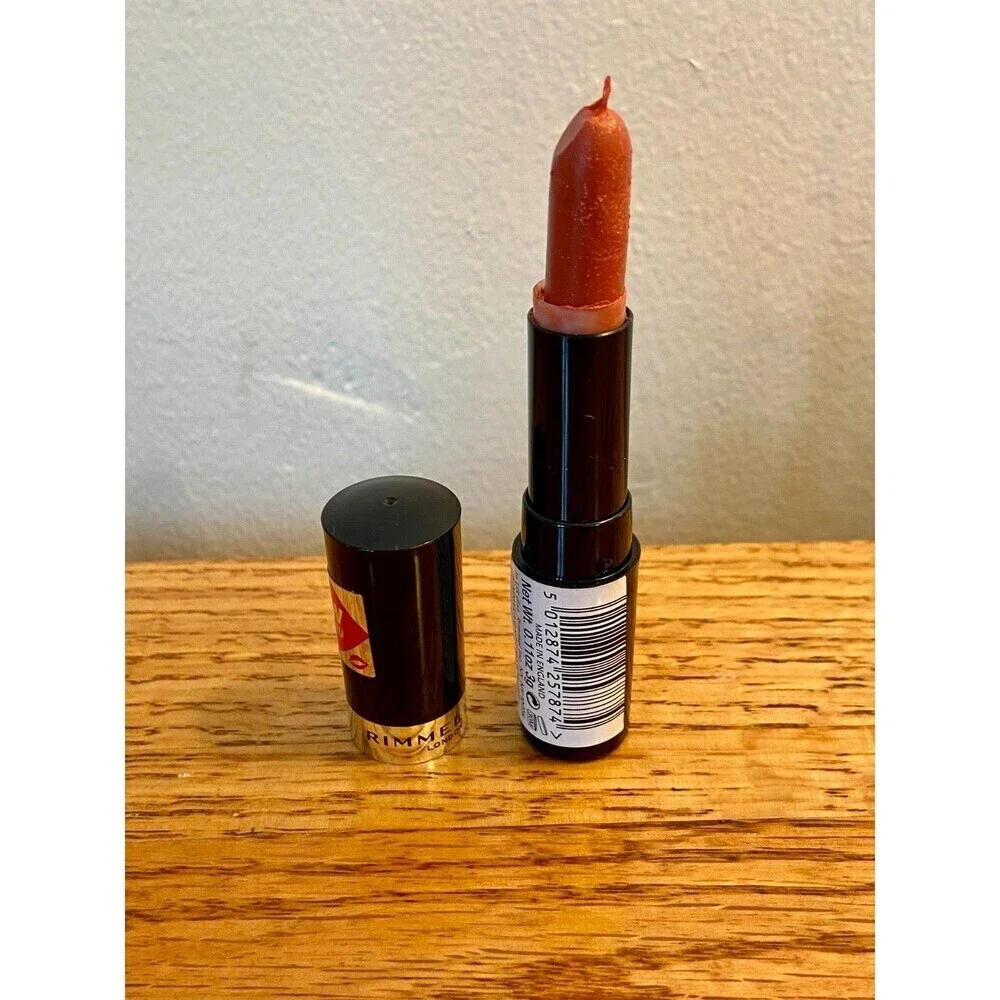 RIMMEL COOL SHINE Lipstick 052 COOL unsealed DISCONTINUED VINTAGE flaw nwob